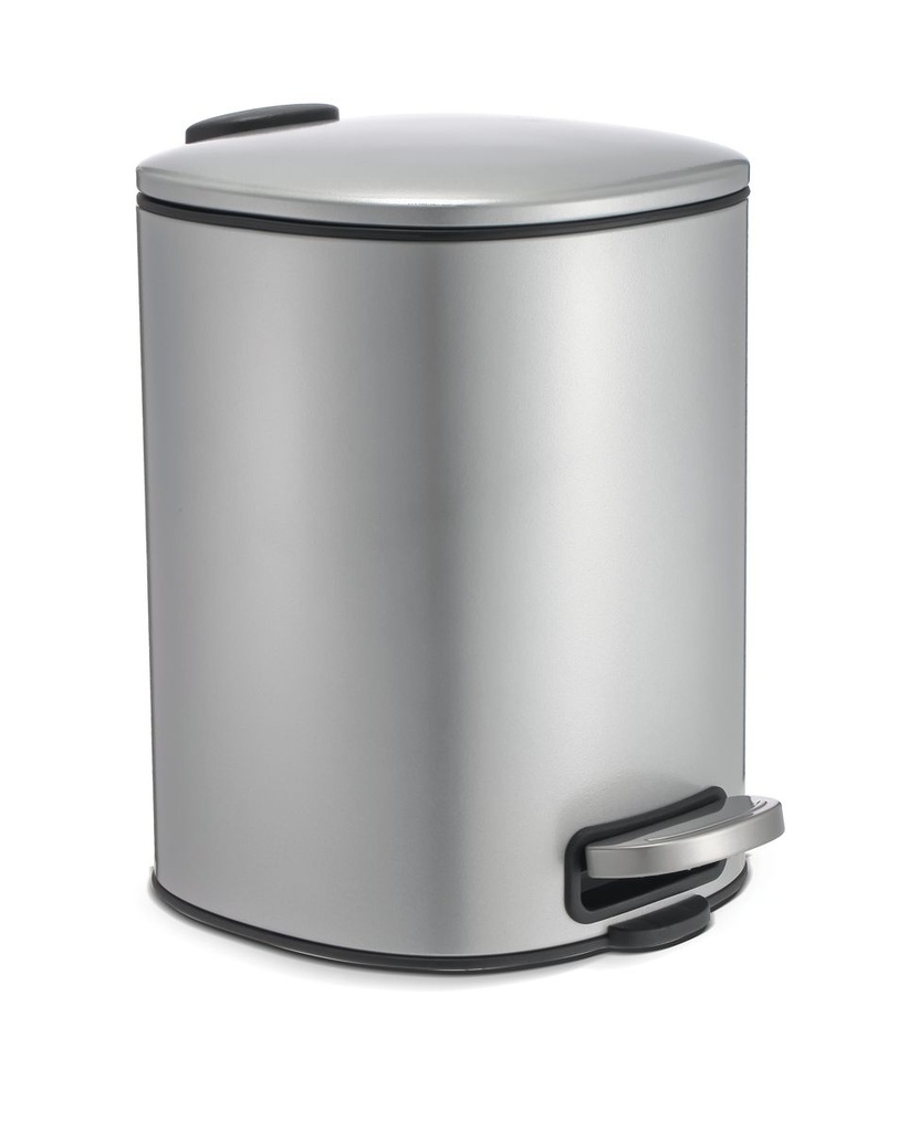 Santorini 5L Pedal Bin Silver