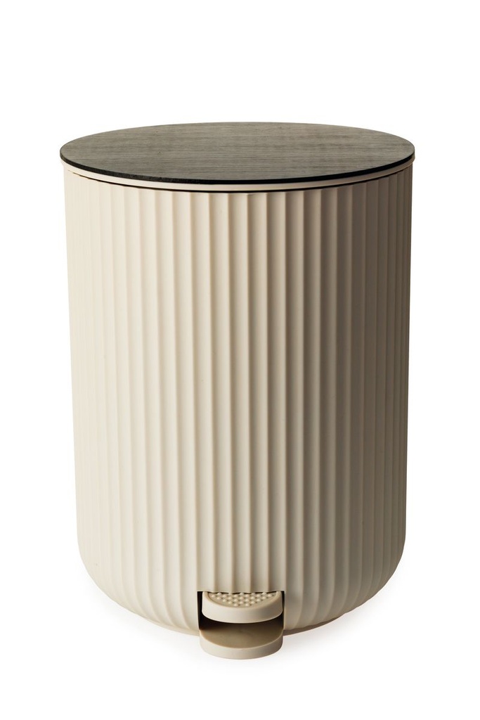 Berkeley Pedal Bin - Almond W/Bamboo Lid 4.5L