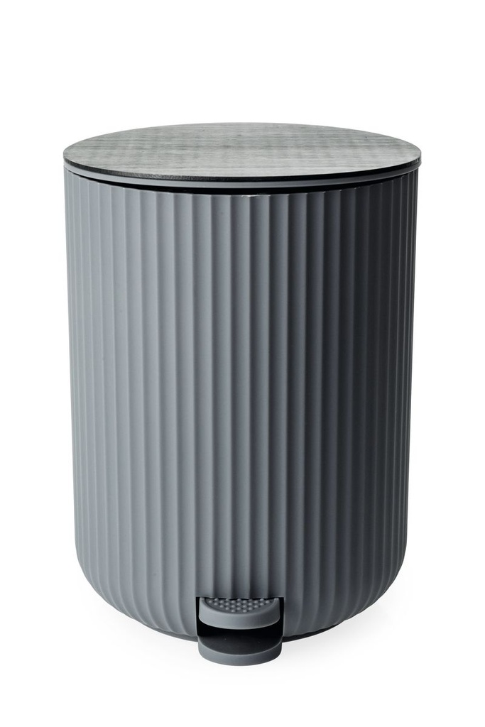 Berkeley Pedal Bin - Grey W/Bamboo Lid 4.5L