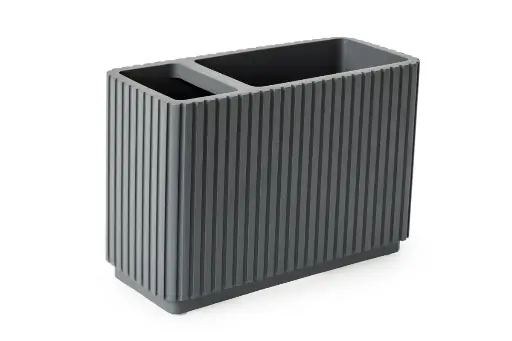 [BA2053GY] Berkeley Toothbrush Tidy - Grey