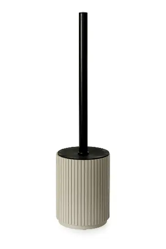 [BA2054AL] Berkeley Toilet Brush & Holder - Almond