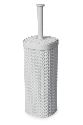 [BA6200WH] Lace Design Toilet Brush Plastic White*