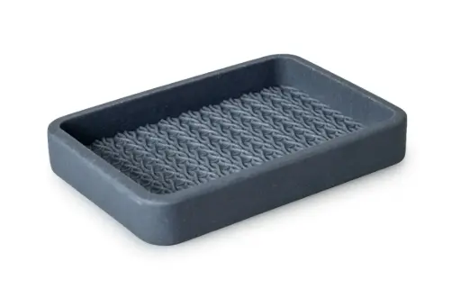 [BA6212BL] Lace Soap Dish Slate Blue