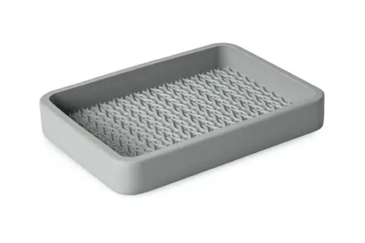 [BA6212GY] Lace Soap Dish Grey