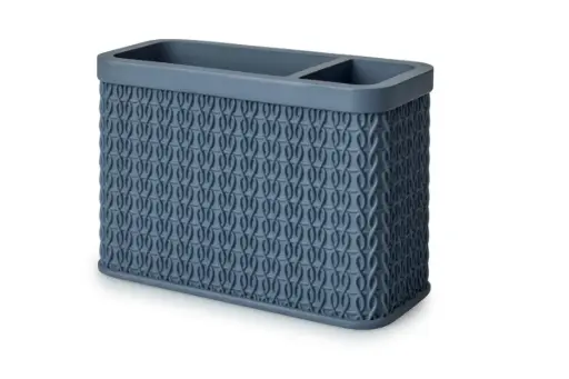 [BA6213BL] Lace Toothbrush Tidy Slate Blue**