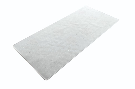 [BM306WH] Rubber Bath Mat Extra Long - White