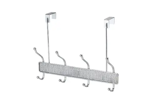 [HK8031/4] Diamante 4 Hook Over Door