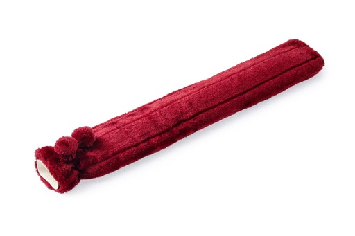 [HW109] Long Hot Water Bottle + Mink Fur Burgundy**