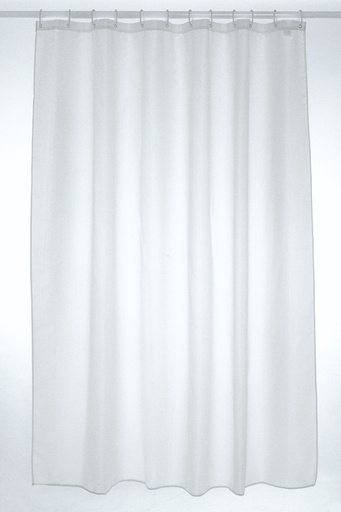 [SC310WH] White Polyester Shower Curtain 180x200cm Extra Long