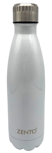 [13370] Classic SS Vacuum Water Bottle Metallic White