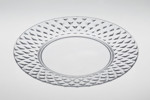 [15101] Capri 25cm Plate Clear**