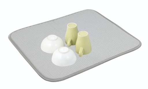 [17120] Microfibre Dish Drying Mat - Grey 45x40cm