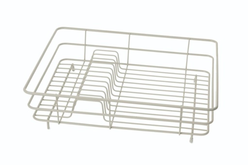 [17464] Wire Coated Dish Rack Large - Almond