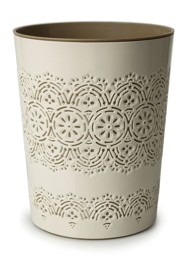 [BA3310CR] Flora Waste Bin Cream