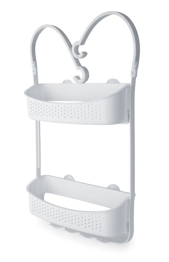 [BA5682WH] Shower Caddy Double Hanging White