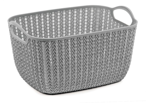 [BA6204GY] Lace Storage Basket 9L Grey