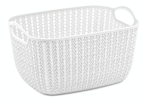 [BA6204WH] Lace Storage Basket 9L White