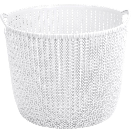 [BA6206WH] Lace Laundry Basket 28L White