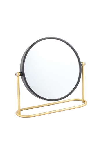 [BA6499] Matt Gold & Black Standing Mirror