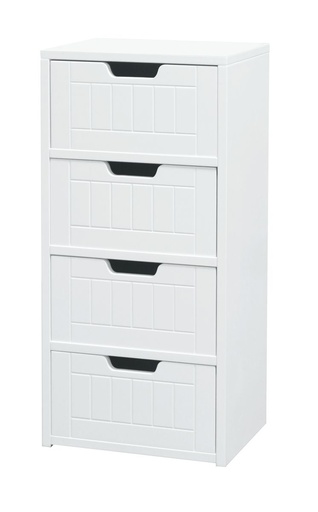 [BF12289] Modena 4 Drawer Cabinet Large Assembled