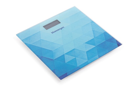 [BS2140] Geometric Digital Display Bathoom Scale - Blue