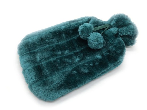 [HW017] 2L Hot Water Bottle + Fur Cover Emerald