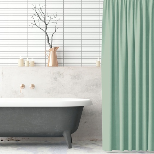 [SC300MG] Mint Green Polyester Shower Curtain 180x180cm