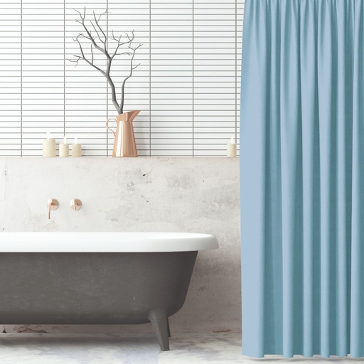 [SC300SB] Sky Blue Polyester Shower Curtain 180x180cm
