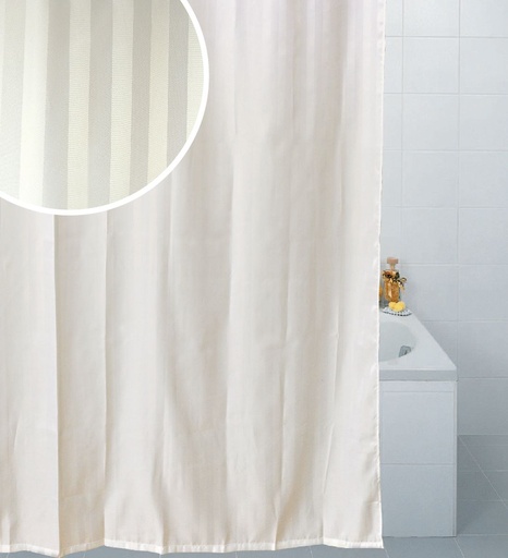 [SC335WH] Polyester Shower Curtain 300x200CM - White