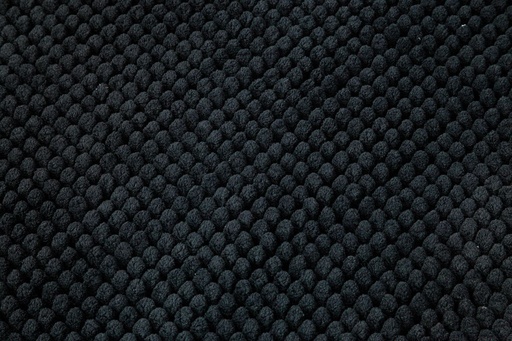 [3150BK] Microfibre Bath Mat Black 50x80cm