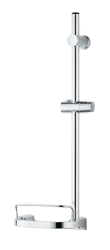 [SH2101CH] Hambro Shower Bar with Shelf Chrome