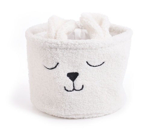 [ST1773WH] Teddy Storage Basket White