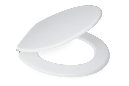 [TS210] Hampton White MDF Toilet Seat SS Hinge