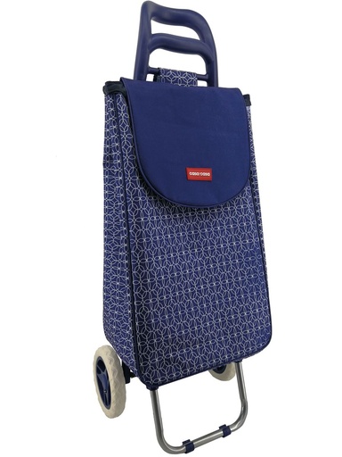 [12104] Geometric 2 Wheel Shopping Trolley