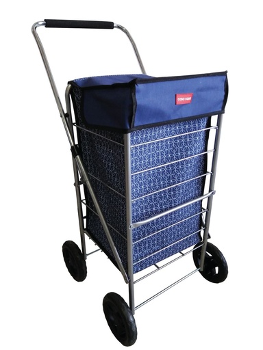 [12106] Geometric 4 Wheel Shopping Trolley