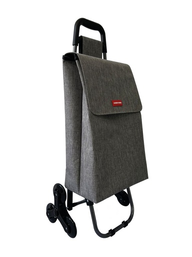 [12122] Roma Grey 3 Wheel Shopping Trolley