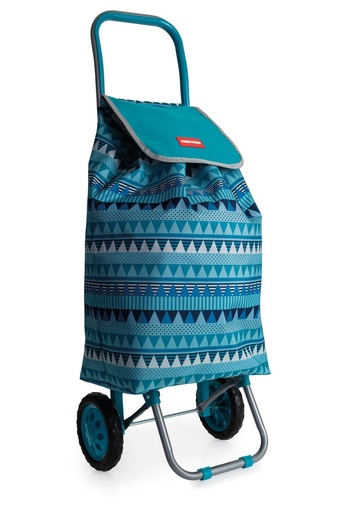 [12123] Phoenix 2 Wheel Shopping Trolley - Blue