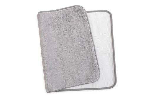 [3175GY] Erin Faux Fur Mat 50 x 80cm - Grey