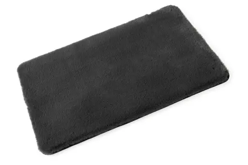 [3176/SL] Montclair Faux Fur Luxury Bath Mat - Slate 50x80cm