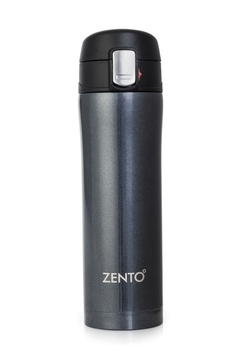 [13232] Push Button Vacuum Tumbler Metallic Slate 450ml