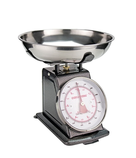 [16211] Traditional Mechanical Kitchen Scale Grey