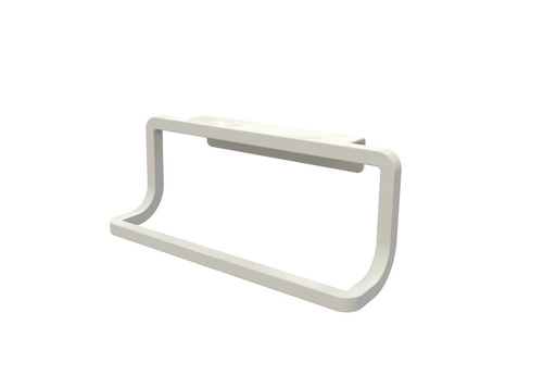 [17327] Over Cabinet Towel Rack White