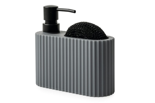 [17370] Berkeley Soap Dispenser & Holder Grey**