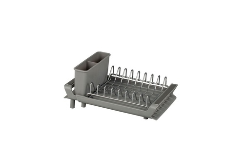 [17400] Compact Expanding Dish Rack Grey