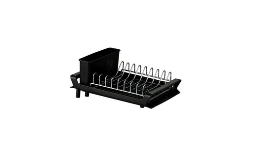 [17401] Compact Expanding Dish Rack Black