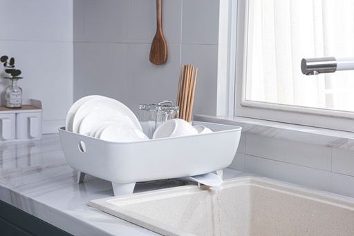 [17450] Plastic Dish Rack - Grey**