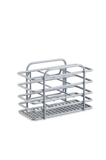 [17500] Wire Coated Cutlery Holder - Grey