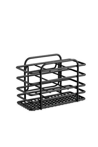 [17501] Noma Wire Coated Cutlery Holder - Black