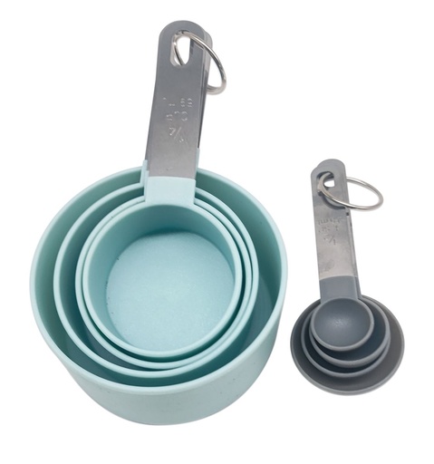 [17604] 8Pcs Measuring Cups & Spoons