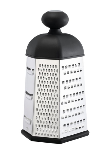 [17701] Grater 6 Side 9" Black